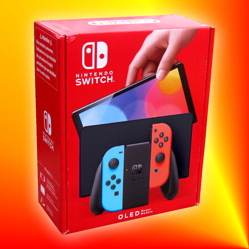 Nintendo Switch Konsole (OLED-Modell), Neon-Rot/Neon-Blau